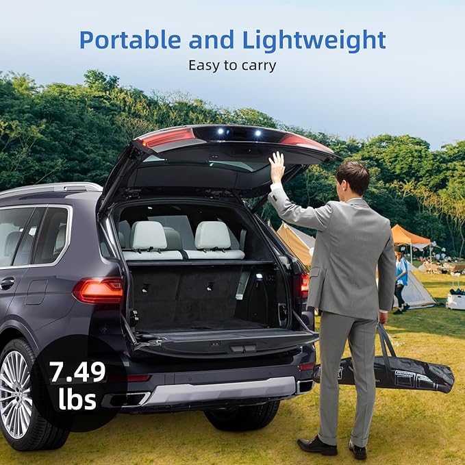 Projector Screen Outdoor Portable Movie: 120 inch Foldable Projection Screen with Stand Legs and Carry Bag for Camping Party