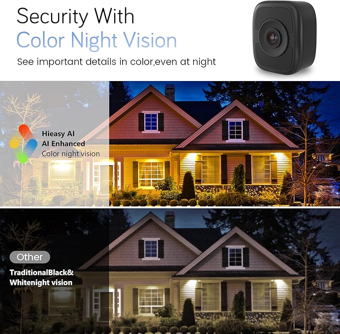 abetap 8MP 4K Window-Mounted Security Camera, Ultra-Clear Color Night Vision, Built-in Powerful Magnetic Mount, 24/7 Continuous Local Recording, No Subscription Required, Dual-Band 2.4G & 5GHz WiFi