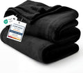 Bedsure GentleSoft Fleece Bed Blankets Full Size Black - Soft Lightweight Plush Fuzzy Cozy Luxury Blanket Microfiber, 84x90 inches