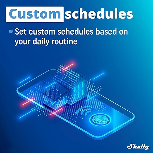 Shelly Plus 1PM | WiFi Smart Relay Switch with Power Metering | Home Automation | Bluetooth Gateway | Compatible with Alexa & Google Home | iOS Android App | No Hub | Wireless Lighting Control