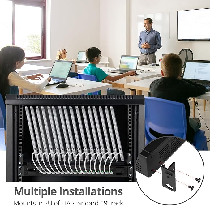 SIIG 16-Port Industrial USB-C PD Charging Station - 1000W - up to 10 USB-C 100W - up to 16 USB-C 60W (ID-US0C11-S1)