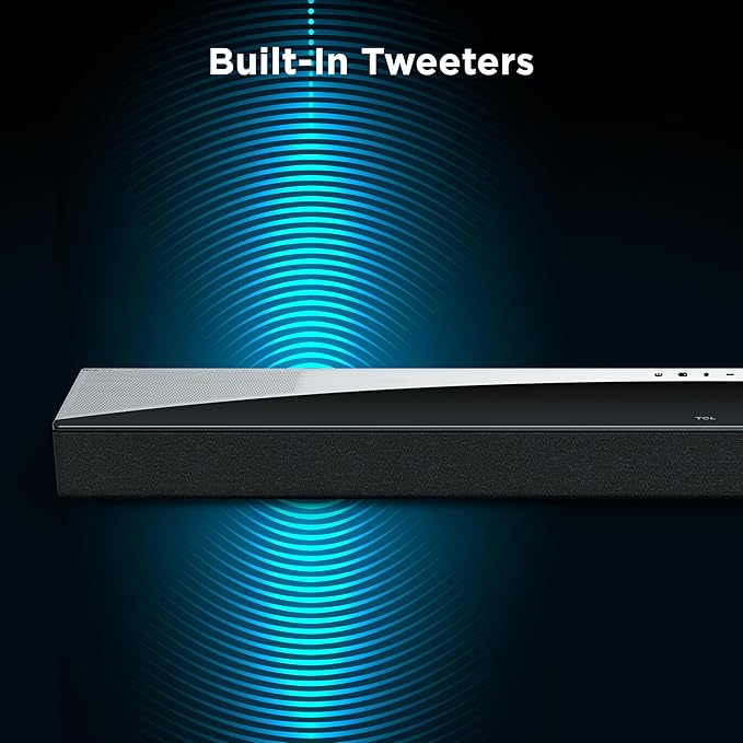 TCL Q75H 5.1.2 Sound Bar with Wireless Subwoofer for Smart TV | Dolby Atmos DTS:X Auto Room Calibration | 620W Power Bluetooth Home Theater Speaker | App Control & Remote Control | Latest Model
