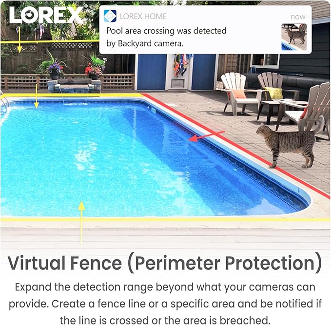 Lorex 4K Fusion DVR for Security System | 20 Channel (16 Wired + 4 Fusion) | 2TB Local Storage | Smart Motion Detection | Active Deterrence | No Monthly Fees | Voice Control | Expandable to 16TB