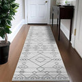 Runner Rug 2'x8' Western Washable Non-Slip Runners for Hallways Kitchen Entryway Laundry Room Modern Carpet Hallway Runner Checkered