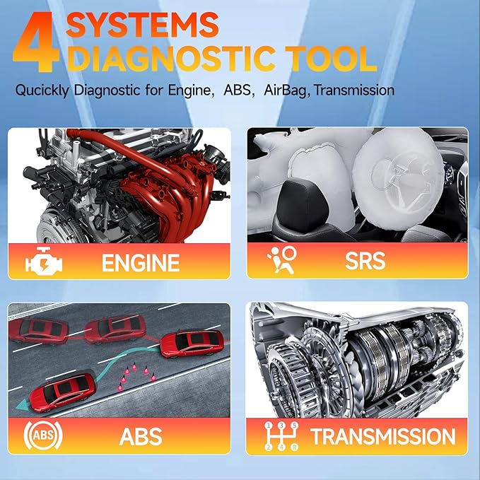 2026 FOXWELL NT614 Elite OBD2 Scanner with 5 Resets ABS Bleeding, SAS Calibration, Oil, EPB, Throttle, Upgrade of NT604 Code Reader Scan Tools, ABS SRS Engine Transmission Battery Test Car Scanner