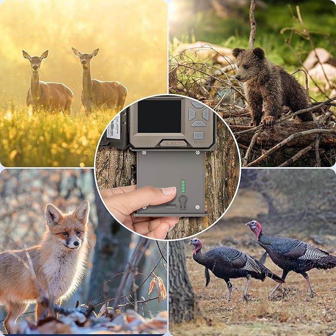 Lesaps 1Pack Rechargeable Reveal Lipo Lithium Battery Pack for Trail Camera Reveal X Gen 3.0, 2.0, X Pro 3.0, Pro, X Ultra 3.0, SK, XB, X - Upgraded LED Meter & Solar Charging