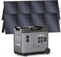 OUKITEL 5120W Power Station BP5000 Pro Max with 2x400W Solar Panels, 120/240V 5000W(Surge 9000W) AC Output Solar Generator for Home Battery Backup, 3200W Fast Charging, Expandable to 20kWh
