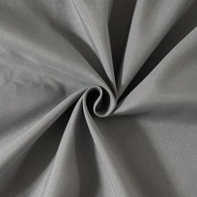 Grey Bed Skirt King Size Ruffled Bed Skirt with Split Corners, King Bed Skirt 12 Inch Drop, King Size Bed Skirt Grey for Ruffled Bed Skirt with Split Corners, Bed Skirt King Size