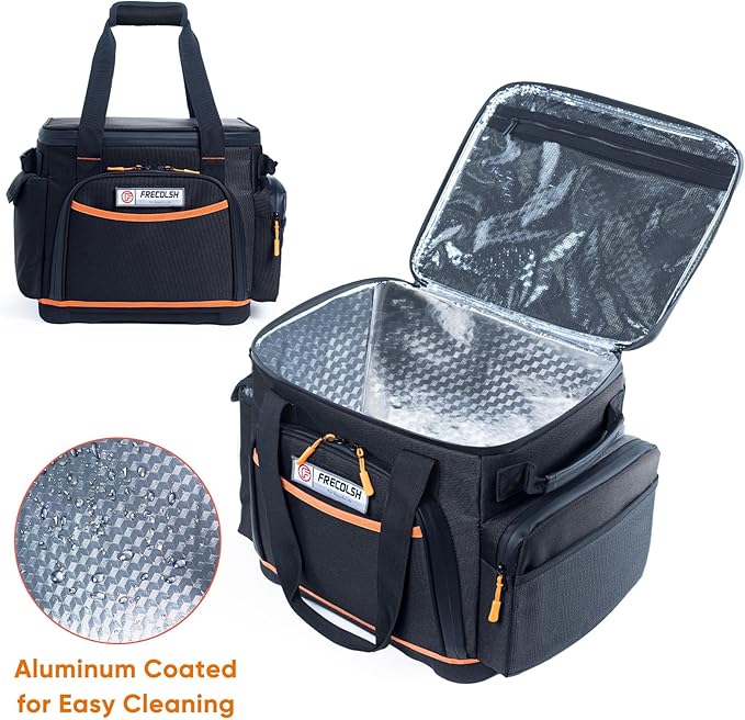 FRECOLSH Travel Carrying Case Compatible with Jackery Explorer 1000, Portable Power Station Storage Case with Water- proof Bottom and Pocket for Jackery Accessories Solar Generator Storage Bag Only
