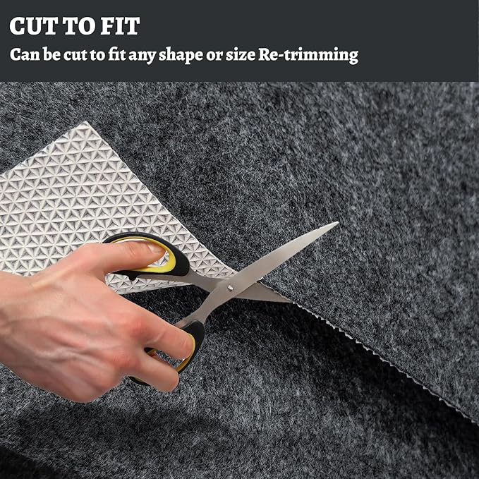 100% Waterproof Rug pad, 2x8 ft Area Rug Non-Slip Rug Pads, Carpet Pads for All Floors and finishes, Felt pad for Hardwood Floors, Keep Carpets in Place Soft and Secure