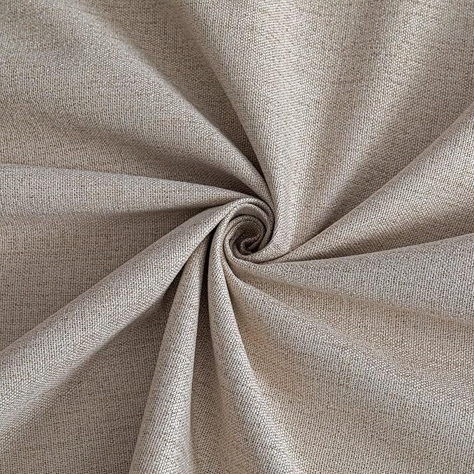 100% Blackout Curtains 90 Inch Length 2 Panels Set, Black Out Curtains for Living Room, Beige Thermal Insulated Grommet Drapes Bedroom Luxury Decor Privacy(70W × 90L inch, Beige)