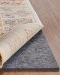 Veken Non Slip Cushioned Rug Pad Gripper 3 x 5 Ft, Felt and Silicone Backing, 1/8 inch Thick Carpet Liner for Hardwood Floors and Finishes, Under Area Rugs Anti Skid Mat, Keep Rugs Safe and in Place