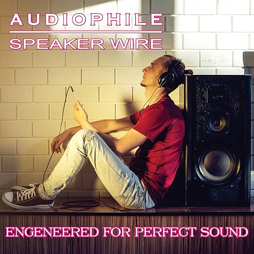NATIONAL Wire&Cable - 16/2 Audiophile Speaker Wire (500 Feet) 16AWG Gauge - Made in USA - in Wall Audio Speaker Wire Cable/CL Rated/ETL Listed / 2 Conductors - OFC Oxygen-Free Copper, White 500ft