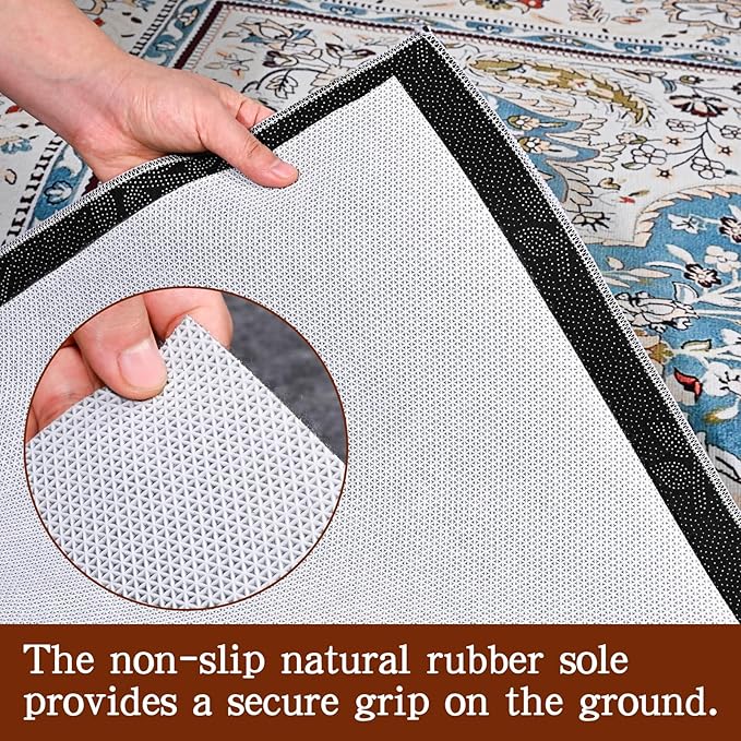 Rug Pad Waterproof Non-Slip 10x14 ft, 1/8" Thick Felt Cushion Pad for Area Rugs – Protects Hardwood, Tile & Laminate Floors – Keeps Rugs Flat & Secure