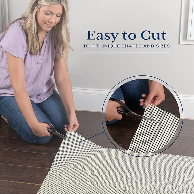 Veken Runner Rug Pad Gripper for Hardwood Floors, Non Slip 2x6 Ft Rug Pads for Area Rugs, Thick Rug Grippers for Tile Floors, Under Carpet Anti Skid Mat, Keep Your Rugs Safe and in Place