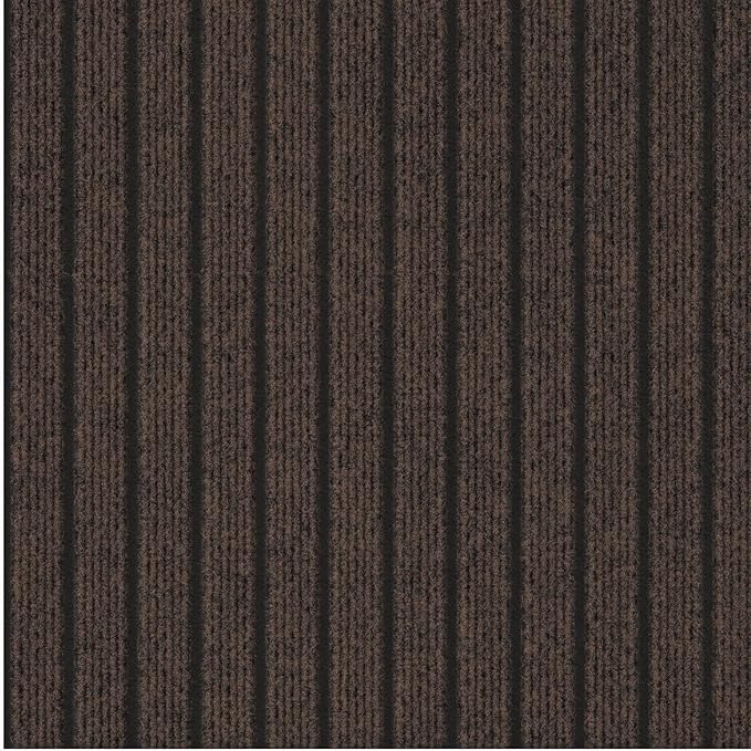 Ottomanson 2'7" x 40' Hallway Runner with Scraper Pile - Extra Durable Non-Slip Rug Mat for Indoor & Outdoor Use - Ideal for Kitchen, Entryway & Garage - High-Traffic Carpet, Brown