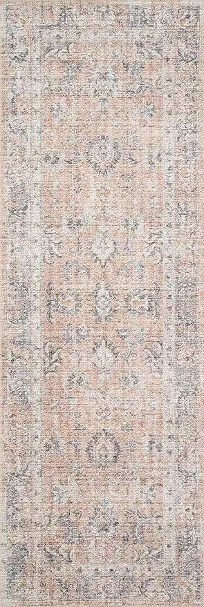 Loloi II Skye Collection SKY-01 Blush/Grey 5'-0" x 7'-6" Area Rug