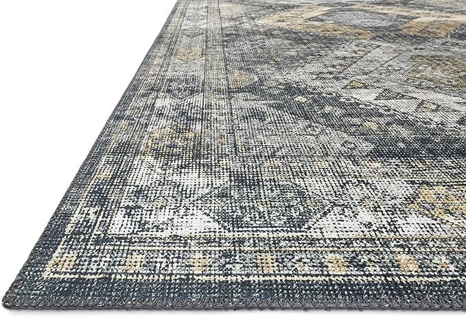 Loloi Skye Collection SKY-09 Graphite/Silver 2'-0" x 5'-0" Accent Rug