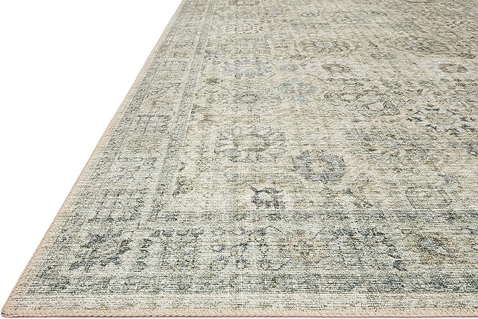 Loloi Skye Collection SKY-14 Natural/Sage 6'-0" x 6'-0" Round Area Rug