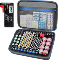 Battery Organizer Storage Holder Case Box with Tester Checker BT-168. Holds 225 Batteries AA AAA C D Cell 9V 3V Lithium (Blue)