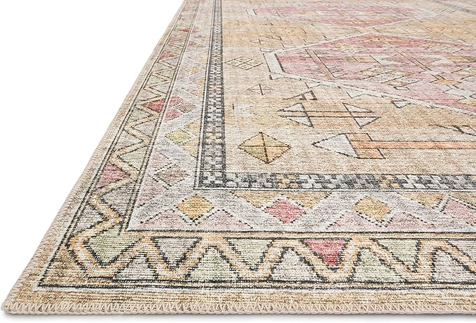 Loloi Skye Collection SKY-04 Gold/Blush 9'-0" x 12'-0" Area Rug