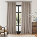 Pinch Pleated Blackout 102 Inch Bedroom Curtains 2 Panels Set Linen Dual Layer Soundproof Farmhouse Window Drapes for Living Room with Hooks Rings Back Tab 100% Black Out Window Drapes 40x102