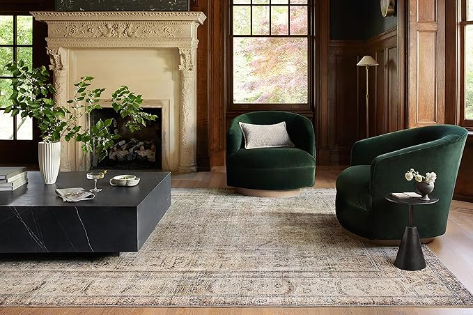 Loloi Margot Collection MAT-01 Antique/Sage 2'-6" x 11'-6" Runner Rug feat. CloudPile, No-Shed Easy Clean Large Patterned Area Rug for Living Room, Bedroom, Dining Area