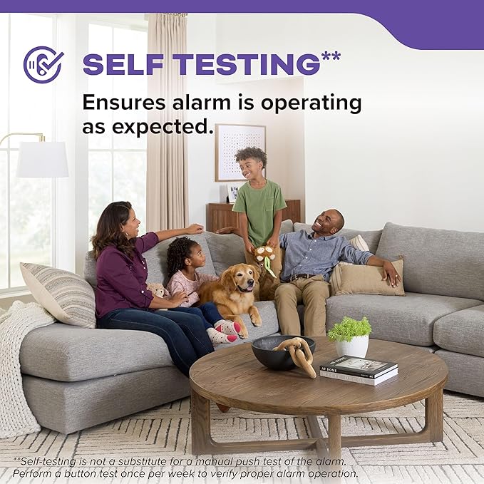 Kidde Smoke and Carbon Monoxide Detector, AA Battery Powered with LED Status Lights, 85 dB Alarm, 5 inches, 3-Pack
