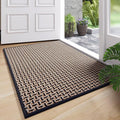 Door Mat Entrance 24x35, Dirt Resistant and Absorbent, Non-Slip Rubber Backing Floor Mats, Easy Clean Low-Profile Doormat for Entryway, Front Door, Inside Entrance, Black