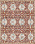 Gertmenian Indoor Bohemian Area Rug - 6x9 Medium, Non-Shedding, Ideal for High Traffic in Living Room, Bedroom, Entryway - Moroccan, Red, 26846