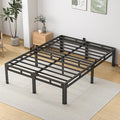 NKZ King Size Bed Frame 16 Inch, Metal Bed Frame & Box Spring 2 in 1 Platform with Round Corner Legs, 4000lbs Weight Capacity Reinforced Metal Frame, Headboard Hole, Noise-Free, Easy Assembly