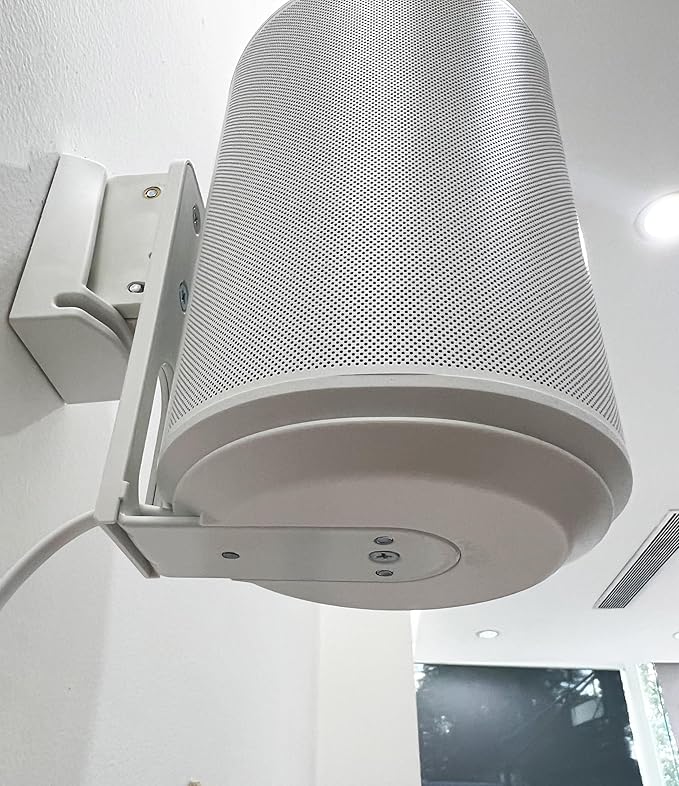 ynVISION.DESIGN Adjustable Wall Mount Compatible with Sonos ERA 100 Speaker - White 2 Pack