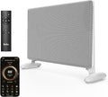 Ballu Mica Infrared Space Heater Indoor Use,Large Room Panel Heater with Programmable Thermostat,WiFi App Control,Portable Stand or Wall Mount,Energy Efficient Smart Quiet Heater,Work with Alexa,White