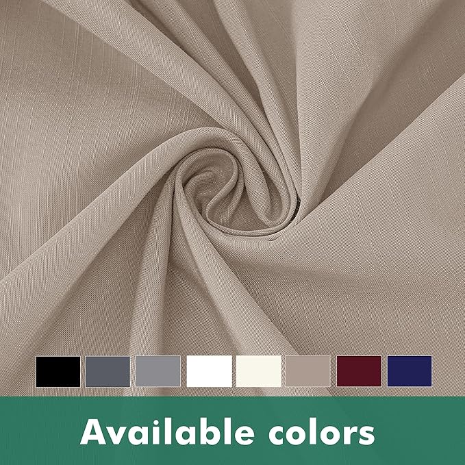 Biscaynebay Wrap Around Bed Skirts with Split Corners for Queen Beds 15" Drop, Light Camel Adjustable Elastic Dust Ruffles Easy Fit Wrinkle Resistant Silky Luxurious Fabric Machine Washable