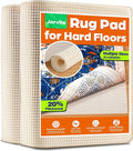 Non-Slip Rug Pad Gripper 2x3 Feet, Anti Skid Mat for Under Area Rugs, Keeps Rugs in Position and Safe, Thick Cushioned Carpet Pad for Hardwood Floors Protection