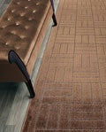 Custom Length Hallway Runner Rug,Slip Resistant,Bricks Brown, 26 Inch X 13 feet, Sold and Priced Per Foot