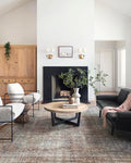 Loloi Chris Loves Julia Jules Collection JUL-05 Lagoon/Brick 9'-6" x 14', .13" Pile Height, Area Rug
