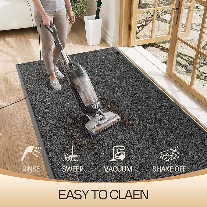 Amyracel Front Door Mat Indoor Outdoor Entrance, 36" x 72" All-Season Waterproof Doormat for Enterway, Heavy Duty Commercial Floor Mat, Fade Resistant, Rubber Back, Low Profile, Easy Clean