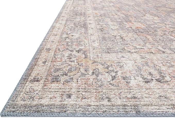 Loloi Skye Collection SKY-01 Grey/Apricot 2'-6" x 10'-0" Runner Rug