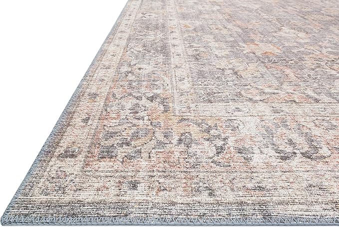 Loloi II Skye Collection SKY-01 Grey/Apricot 3'-6" x 5'-6" Accent Rug