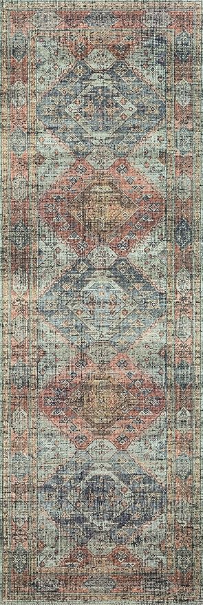 Loloi II Skye Collection SKY-06 Apricot/Mist 5'-0" x 7'-6" Area Rug