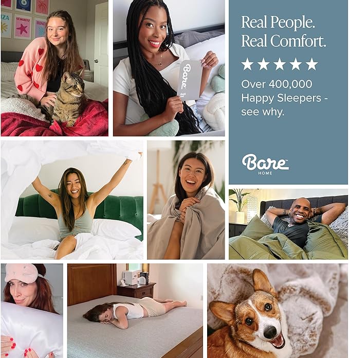 Bare Home Hotel Luxury King Sheet Set, Extra Soft - 6 Piece Set - Deep Pockets - Easy Fit - Cooling & Breathable - Wrinkle, Fade, Stain Resistant - Includes 4 Pillowcases (King, Sand)