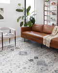 Loloi II Skye Collection SKY-02 Silver/Grey 2'-6" x 7'-6" Runner Rug