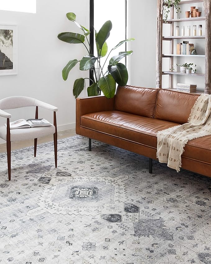 Loloi II Skye Collection SKY-02 Silver/Grey 2'-6" x 7'-6" Runner Rug