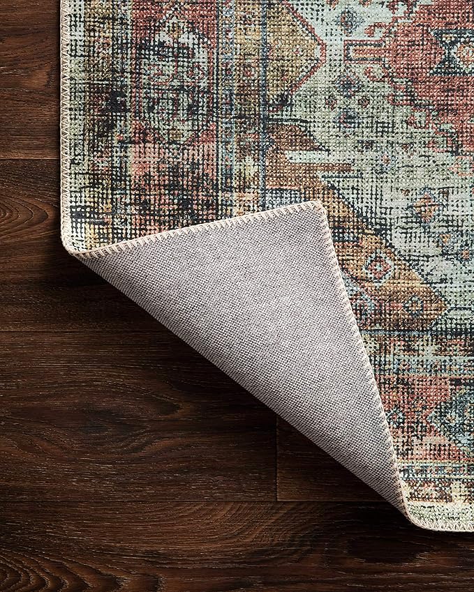 Loloi Skye Collection SKY-06 Apricot/Mist 2'-6" x 12'-0" Runner Rug