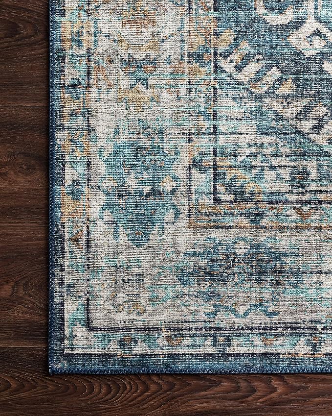 Loloi Skye Collection SKY-03 Denim/Natural 9'-0" x 12'-0" Area Rug
