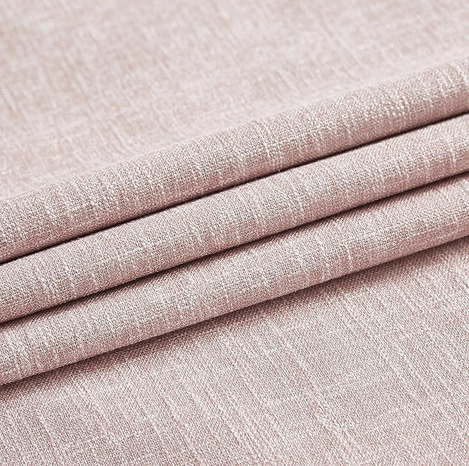 Vision Home Pink Full Blackout Curtains 63 inch for Girls Bedroom Thermal Insulated Room Darkening Window Treatment Set Rod Pocket Back Tab Modern Soundproof Pink Drapes 2 Panels 50" Wx63 L
