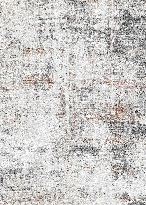 5x7 Area Rugs - Ultra-Thin Washable Rug with Non-Slip Backing, Ideal for Living Room, Bedroom, Kitchen Floor Carpet - Modern Abstract Style, Easy Clean, Durable, Low Pile Rug Brown Black