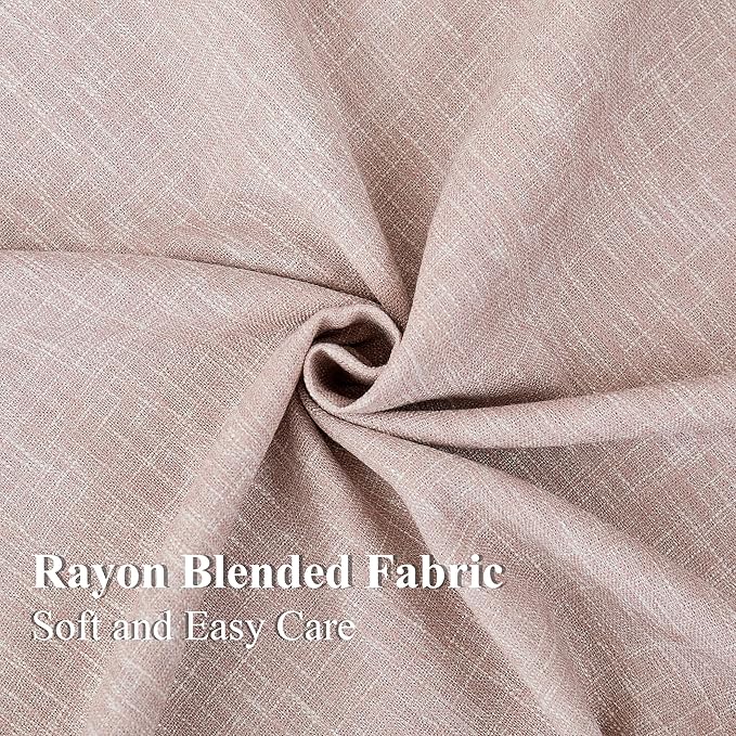 Vision Home Pink Full Blackout Curtains 63 inch for Girls Bedroom Thermal Insulated Room Darkening Window Treatment Set Rod Pocket Back Tab Modern Soundproof Pink Drapes 2 Panels 50" Wx63 L