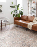 Loloi Skye Collection SKY-01 Blush/Grey 2'-6" x 12'-0" Runner Rug